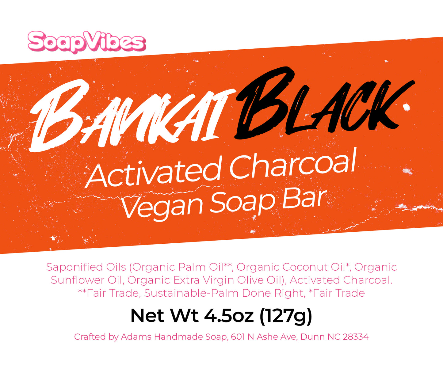 Bankai Black (Activated Charcoal) Vegan Soap Bar
